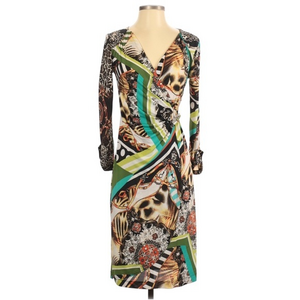 Carmen‎ Marc Valvo Wrap Dress 6